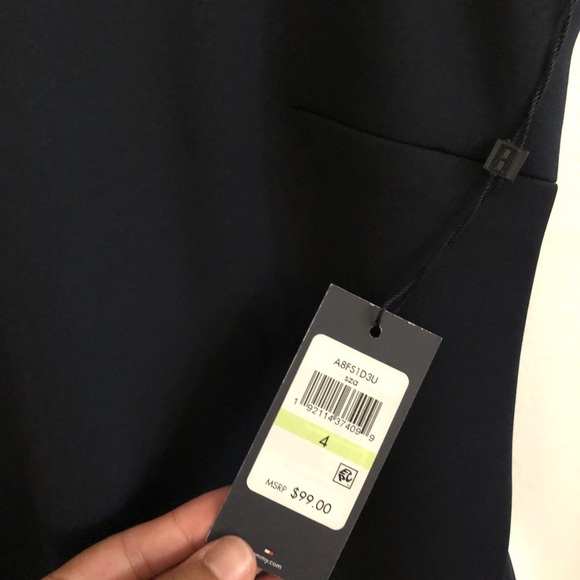 White and Navy Blue Tommy Hilfiger Dress - Picture 8 of 8